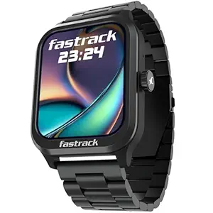 Fastrack Limitless FS2 Classic Smart Watch, 1.83” TFT Display, 240 * 284 Pixel Resolution, SingleSync BT Calling, AI Voice Assistant, 100+ Sports Modes & Smartwatch Faces, IP68 (Black)