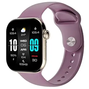Fire-Boltt Ring X Smartwatch 2.01” Display with Always On Display, Bluetooth Calling, Wireless Charging, AI Voice Assistant, 100+ Sports Modes, Health Suite, 500+ Watchfaces (Pink S)