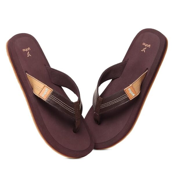 YOHO Snooze Orthopedic Slippers for Men | Soft Footpharma Footbed | Stylish Lightweight Flip Flops | Anti-Skid Chappals for Everyday & Comfort