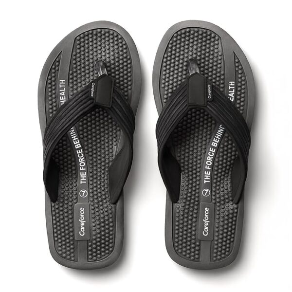 Careforce Flowtr Ortho Flip Flops For Man Everyday Wear Sliders For Men Ultra Soft Slides For Men Lightweight Chappal For Man Slippers With Eva Cushion For Comfortable Wear Slippers
